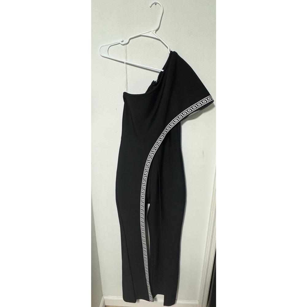 Womens M‎ Bandage Jumpsuit One Shoulder Feminine Night Out Dinner Elegant Formal